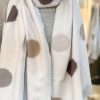 Soft scarf with neautral spot decoration - Image 2