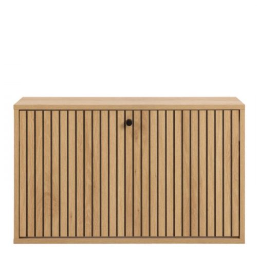 Albany Shoe Cabinet 1 Flip Down Door In Oak - Image 2