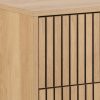 Albany Chest of 3 Drawers in Oak with Black Legs - Image 7