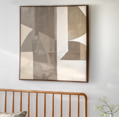 Cemento Abstract Framed Canvas - Image 2