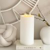 Very large tall triple wick LED candle