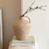 Natural terracotta handled vase