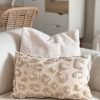 Natural tufted leopard print cushion - Image 3