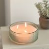 Triple wick green glass scented candle - Image 4