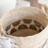 Woven decorative basket with handles - Image 4