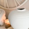 Regola Matt White Ceramic Vase - Image 3