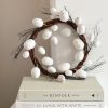 Rustic white Easter egg wreath - Image 4