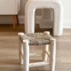 Adorable small rustic woven stool