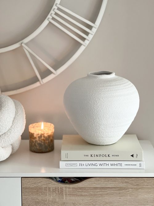 Regola Matt White Ceramic Vase
