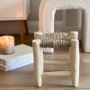 Adorable small rustic woven stool - Image 4