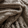 Fringed Teddy Throw - Taupe - Image 2