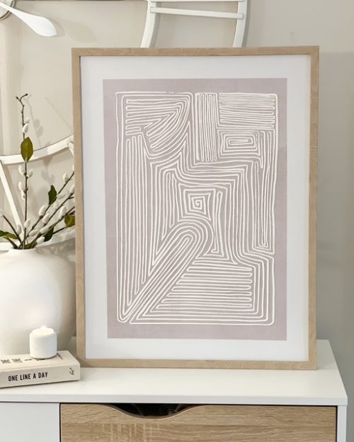 Large framed abstract wall art - Image 2