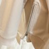 Side zip taupe roundneck sweatshirt - Image 2