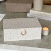 Boucle lidded jewellery box