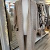 Quality soft knit coatigan - cream - Image 2