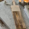Mango wood board with pearlised decoration