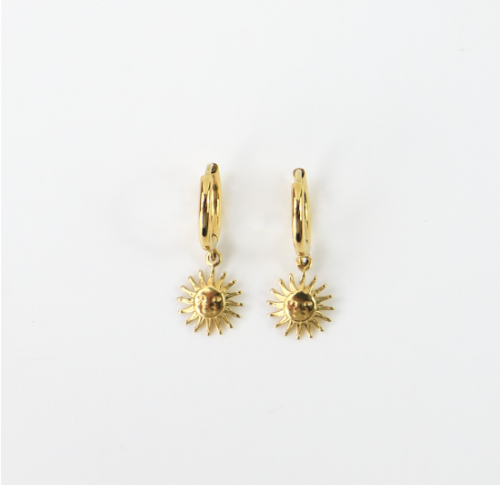 Sun charm earrings - Image 4