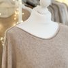 Oversized loose fit scoop neck jumper with pockets - Image 4