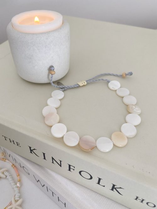 Pretty pearl disc bracelet - Image 2