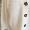 Cotton mix boyfriend cardigan - White - Image 3