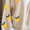 Lemon knit cardigan - Stone - Image 2