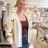 Lemon knit cardigan - Ivory - Image 4