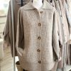 Fisherman knit shacket - oatmeal - Image 4