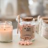 Heart shaped wax melts in glass jar with spoon - 6 scent options - Image 5