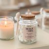 Heart shaped wax melts in glass jar with spoon - 6 scent options - Image 7
