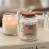 Heart shaped wax melts in glass jar with spoon - 6 scent options - Image 10