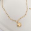 Sun charm necklace