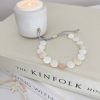 Pretty pearl disc bracelet
