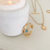 Turquoise stone double ring - Image 2