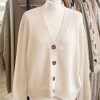 Cotton mix boyfriend cardigan - White - Image 2