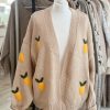 Lemon knit cardigan - Stone - Image 4
