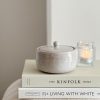 Stoneware ceramic lidded pot