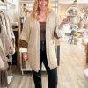 Longline contrast knitted cardigan - Image 5