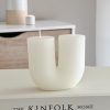 Nordic arch ribbed candle - Image 3