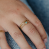 Turquoise stone double ring - Image 4