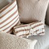 Woven stripe cotton bedspread/throw/blanket in terracotta - Image 7