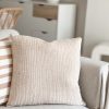 Natural muslin crinkle cushion - Image 4