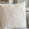 Large Nordic boucle circle cushion - Image 2