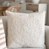 Large Nordic boucle circle cushion - Image 3