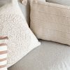 Natural textured tassel cushion - Image 3