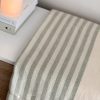 Softest green stripe blanket/throw - Image 4