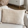 Natural textured tassel cushion