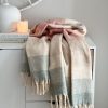 Pastel stripe throw