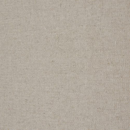 Squat White Beaded Ceramic Lamp With Linen Shade - Image 4