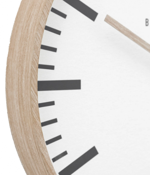 Dunshalt Wall Clock - Glass with wooden frame - Image 3