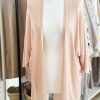 Soft knit cardigan - Beige - Image 2